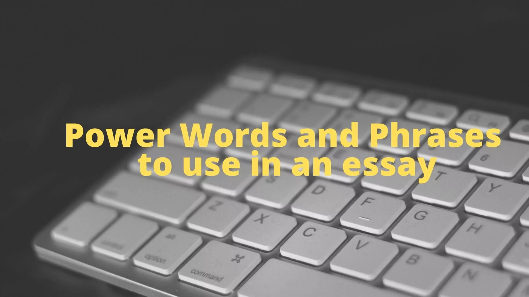 words and phrases to spice up an essay